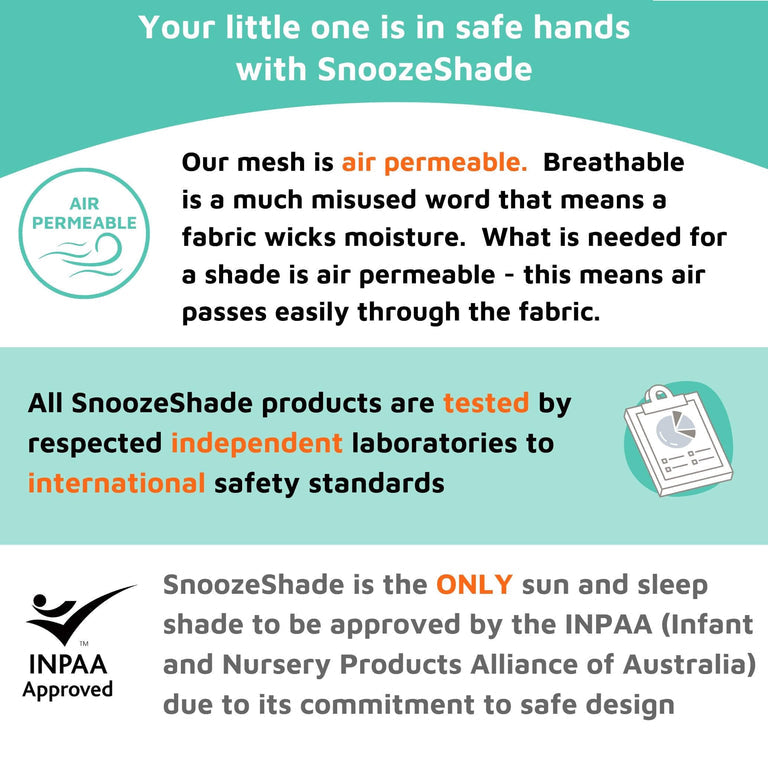 SnoozeShade Plus Deluxe (6m+) Universal-fit buggy & pushchair sun shade & baby sleep aid | Blocks up to 97.5% of UV