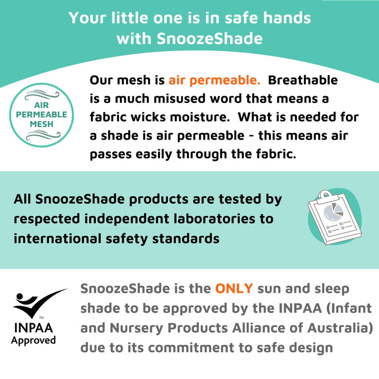 SnoozeShade Plus Extra (6m+) | Buggy & pushchair sun shade | Universal fit, blocks up to 99% of UV & helps little ones nap