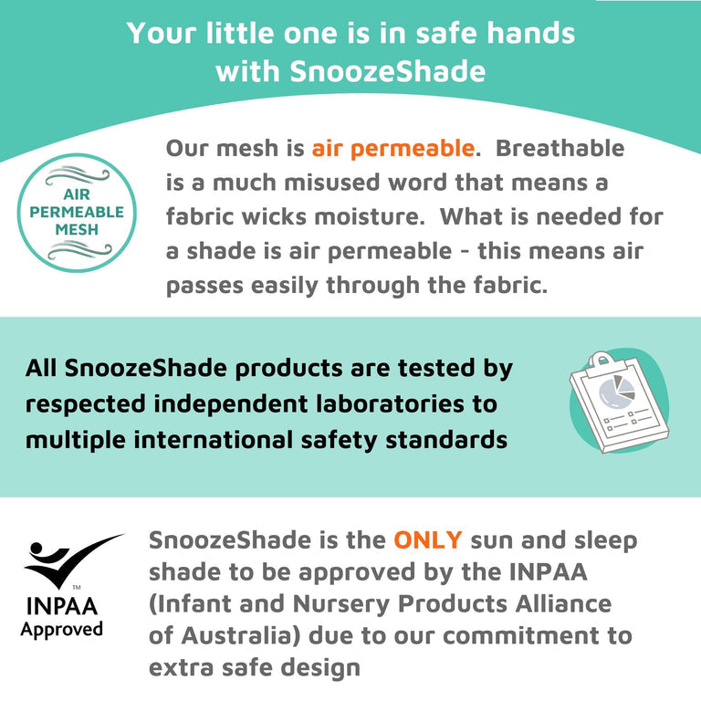 SnoozeShade Twin Deluxe (suitable from birth) | Double buggy/pushchair sun and sleep shade | Blocks up to 97.5% of UV