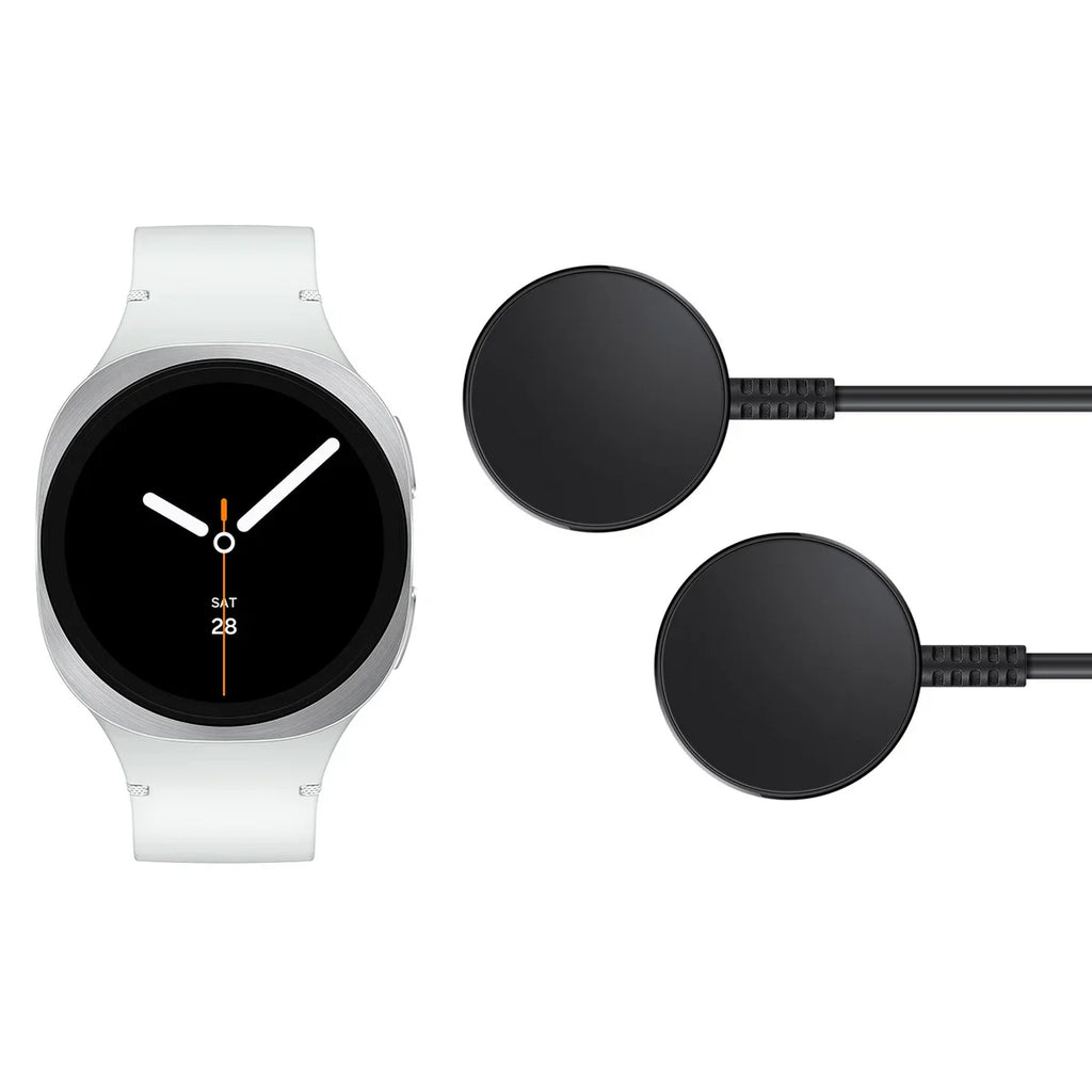 Samsung Galaxy Watch 8 40mm Silver Smartwatch w/Two Chargers SM-L320NZSCXAA 2025