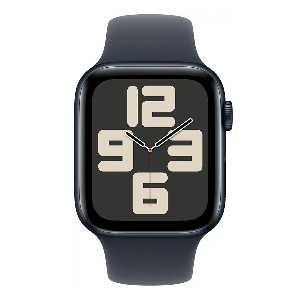 Apple Watch SE 2nd Gen 44mm GPS Cell Midnight Case w Sport Band M/L MXG23LL/A