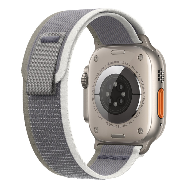 Apple Watch Ultra 2 49mm Cellular Titanium Case w/ Green/Gray Loop S/M MRF33LL/A