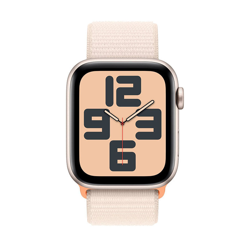 Apple Watch SE 2nd Gen 44mm GPS + Cell Starlight Case & Sport Loop S/M MRH13LL/A