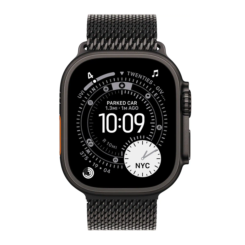 Apple Watch Ultra 3 49mm GPS Cellular Black Titanium w Milanese Loop L MF1T4LW/A
