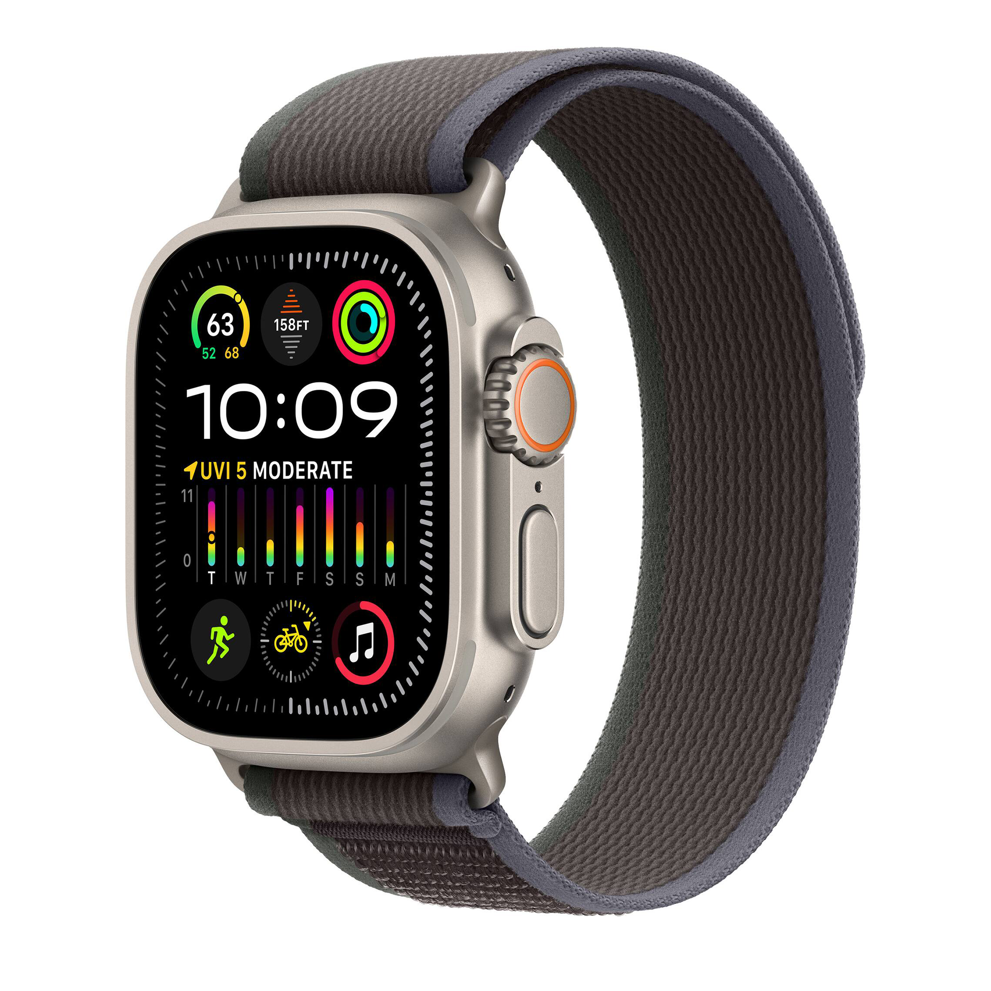 Apple Watch Ultra 2 49mm Cellular Silver Titanium Blue/Black Loop S/M MRF53LW/A