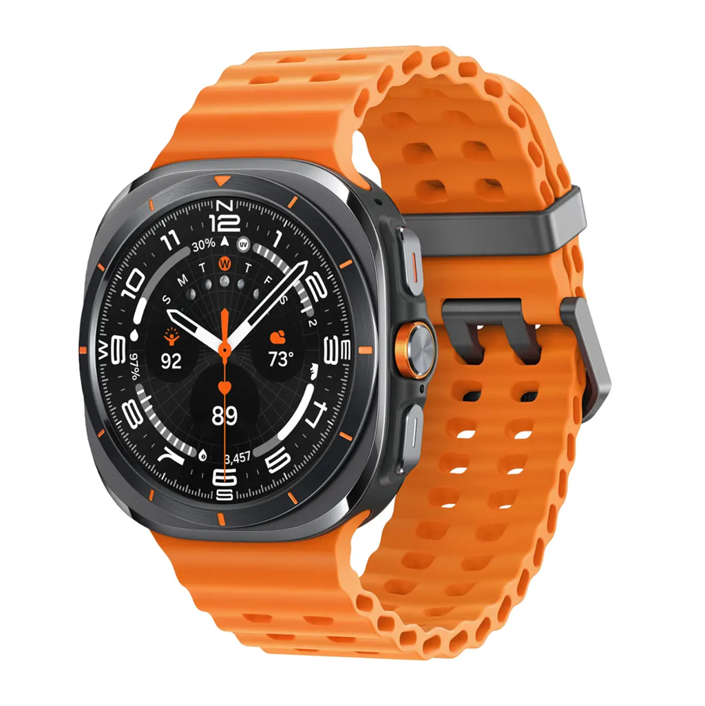 Samsung Galaxy Watch Ultra 47mm LTE Titanium Gray w Orange Band SM-L705UDAAXAA