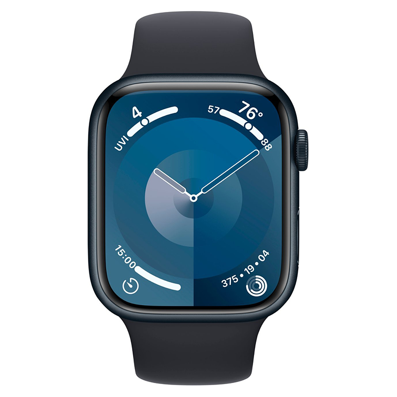 Apple Watch Series 9 45mm Cellular Midnight Case w/ Midnight Band S/M MRMC3LL/A