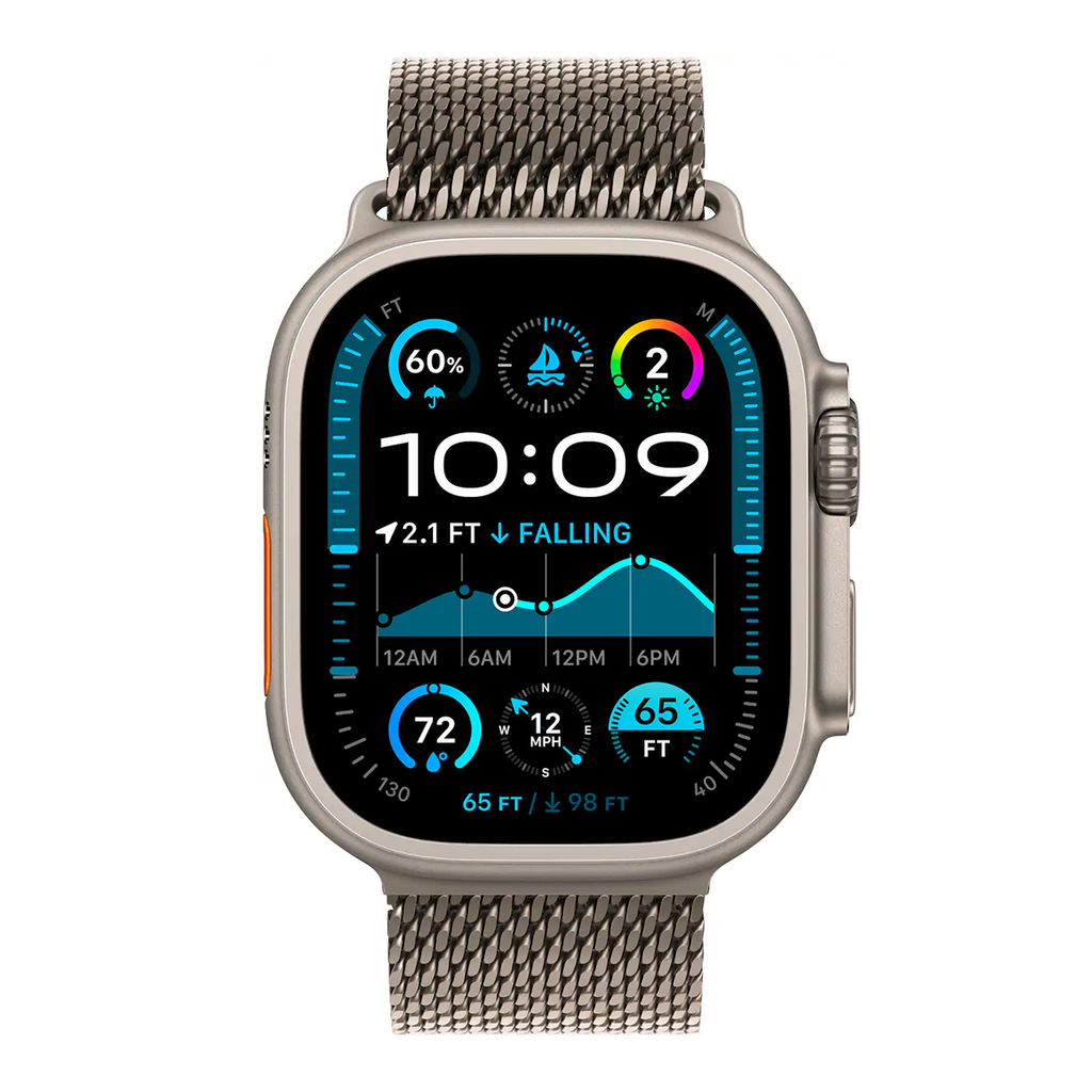 Apple Watch Ultra 2 49mm GPS Cell Natural Titanium Case +Milanese Loop MX5R3LW/A