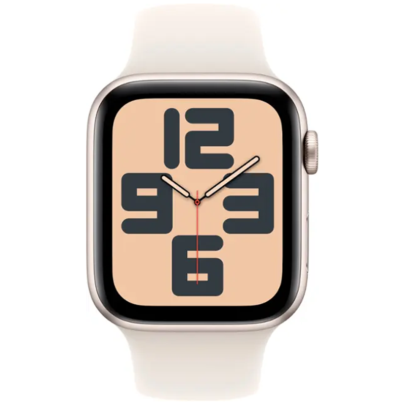 Apple Watch SE 2nd Gen GPS 44mm Starlight Case w Sport Band M/L MXEV3LL/A 2024