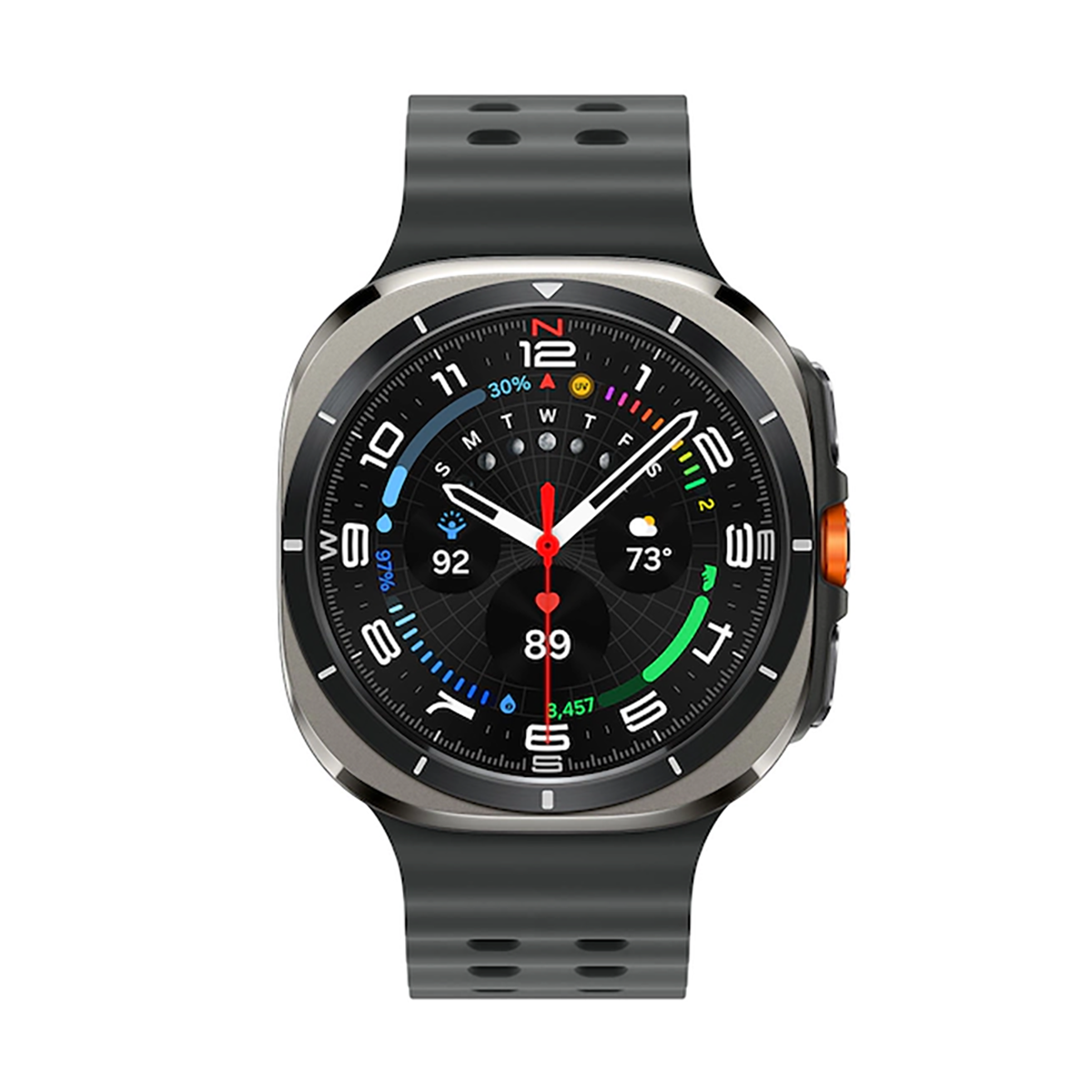 Samsung Galaxy Watch Ultra 47mm LTE Titanium Silver w Black Band SM-L705UZTAXAA