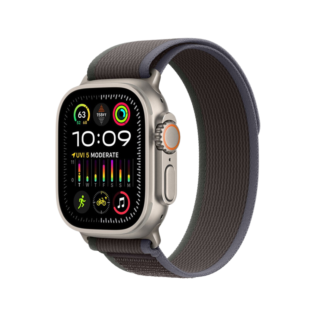 Apple Watch Ultra 2 49mm Cellular Titanium Case w/ Blue/Black Loop M/L MRF63LL/A