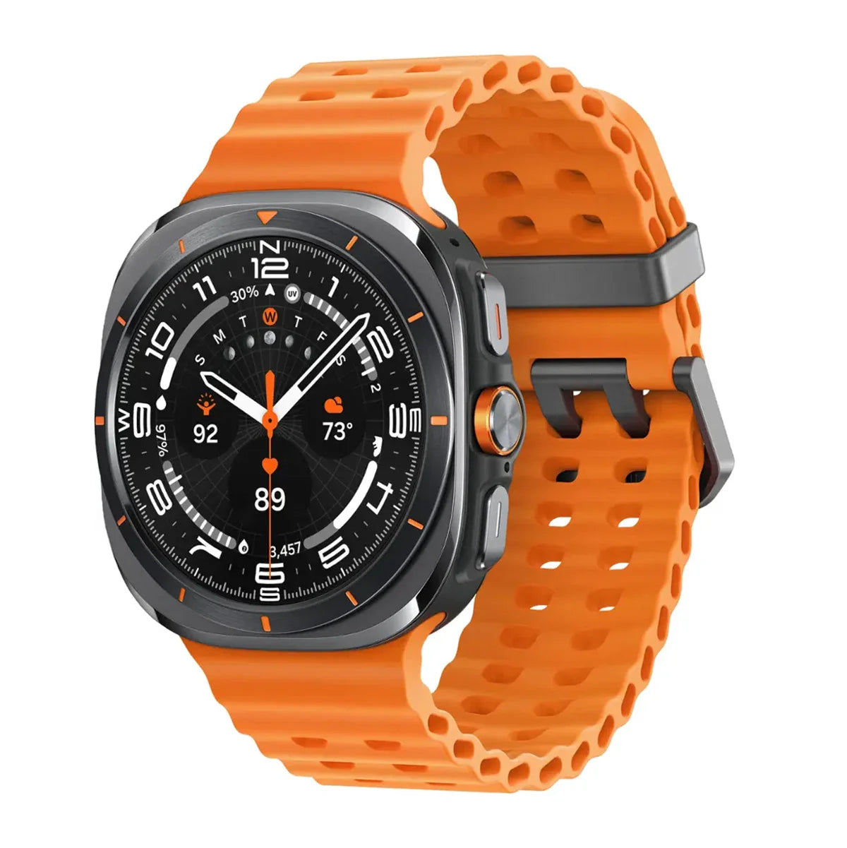 Samsung Galaxy Watch Ultra 47mm LTE Verizon Titanium -Orange Band SM-L705UDAVXAA